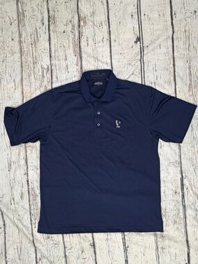 Monterey Club Blue Polo Golf Sports Athletic Tennis Preppy Shirt Men's